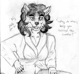 Fig's debut where she flirts with a teenage deli worker.